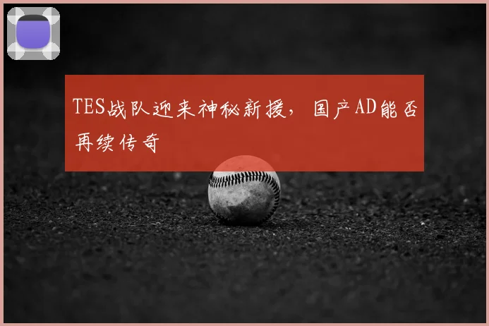 TES战队迎来神秘新援,国产AD能否再续传奇